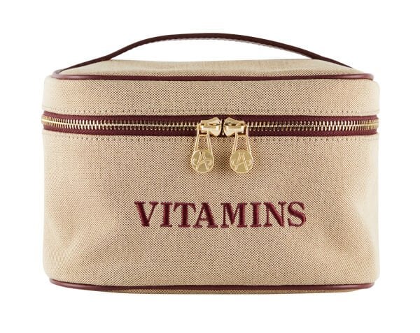 NEW HEAVEN VİTAMİN VE İLAÇ ÇANTASI Kanvas-Bordo