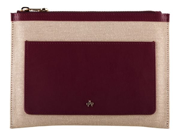MALDIVES Portföy Çanta Kanvas-Bordo